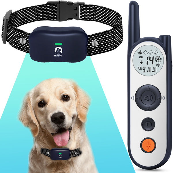 Mimofpet Wireless Dog Fence with Training Remote for 4 Dogs,185 Days Stand Time  Dog Shock Collar with 3 Training Modes,25FT to 3500FT Electric Fence，Keypad Lock,Light and Waterproof for Large Medium Small Dog（X3-4Receivers）